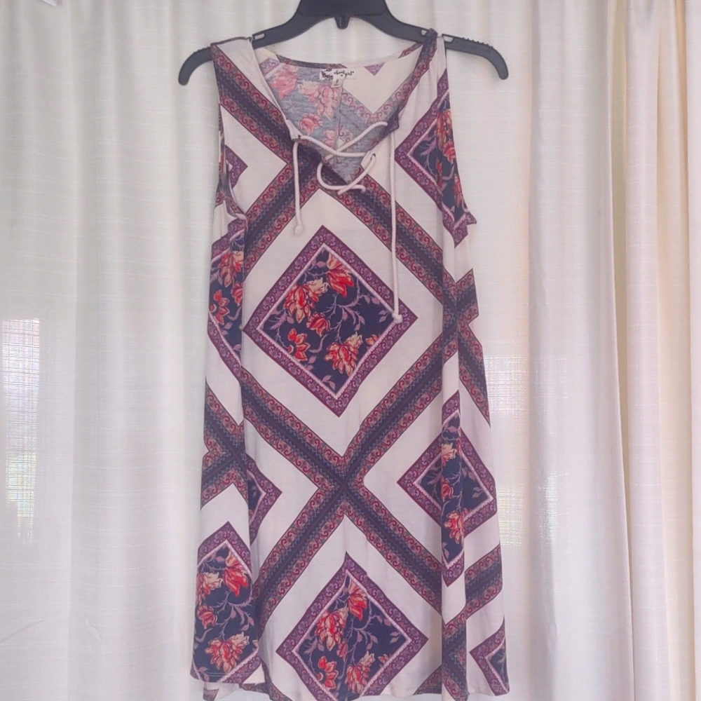 About a girl Boho Top. Size L.